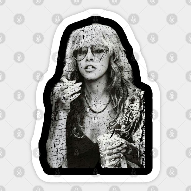 Vintage Stevie nicks old Is my fairy godmother Sticker by LufyBroStyle